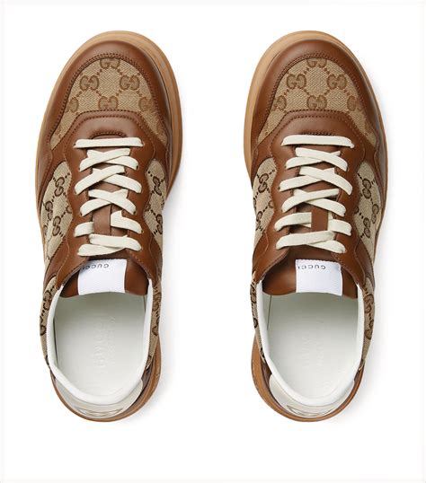 gucci monogram tennis shoes|gucci men's monogram shoes.